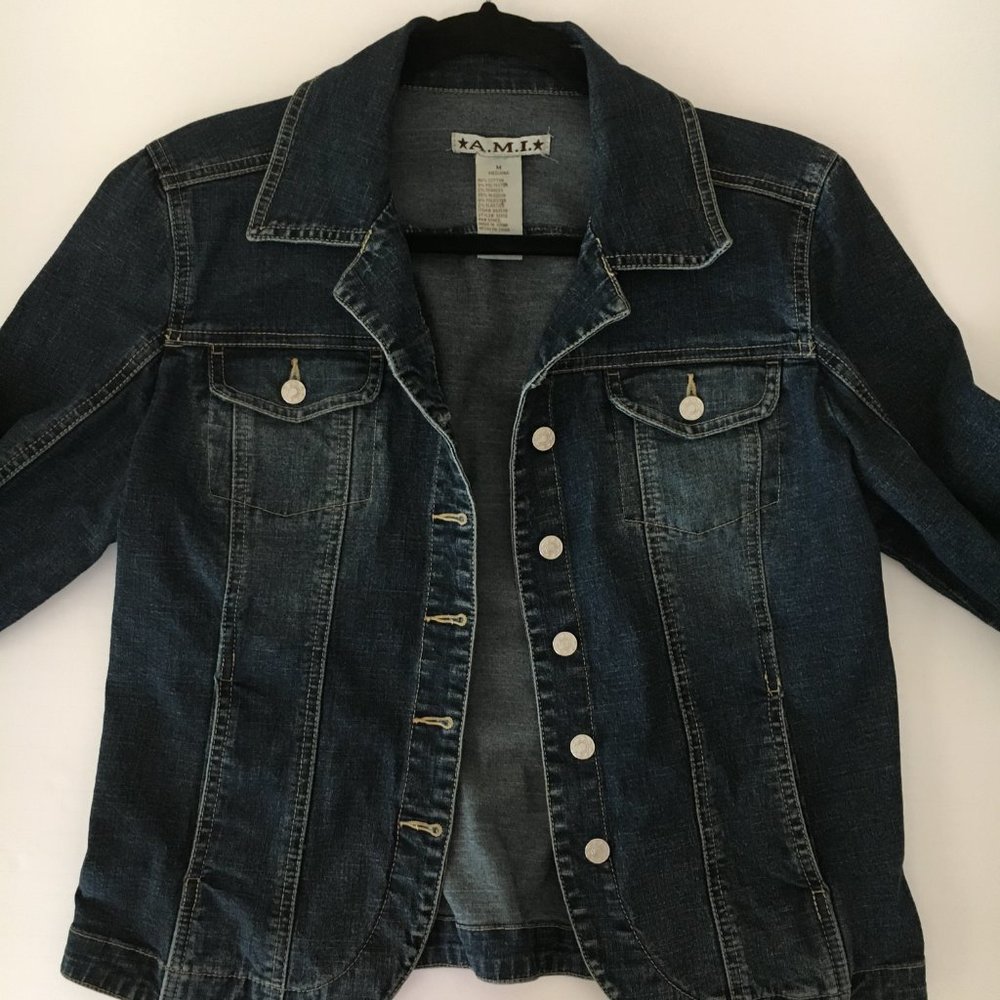 A.M.I. Blue Mediana Denim Jacket